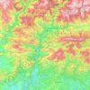 Mappa topografica Alt Urgell, altitudine, rilievo