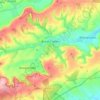 Mappa topografica Broad Chalke, altitudine, rilievo