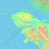 Mappa topografica Area B (Quatsino Sound/Cape Scott), altitudine, rilievo