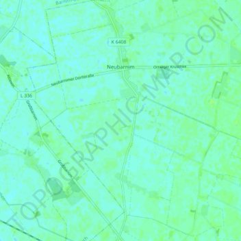 Mappa topografica Neubarnim, altitudine, rilievo