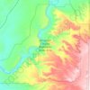 Mappa topografica Westwater Canyon Wilderness Study Area, altitudine, rilievo