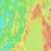 Mappa topografica Lake George, altitudine, rilievo