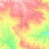 Mappa topografica Comanche County, altitudine, rilievo