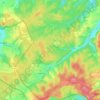 Mappa topografica Lauterbach, altitudine, rilievo