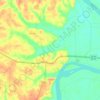 Mappa topografica Crump, altitudine, rilievo
