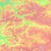 Mappa topografica Джазаторское сельское поселение, altitudine, rilievo