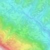 Mappa topografica Bedulita, altitudine, rilievo