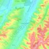 Mappa topografica L'Isle-en-Dodon, altitudine, rilievo