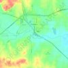 Mappa topografica Bridgeport, altitudine, rilievo