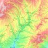 Mappa topografica 王益区, altitudine, rilievo