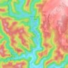 Mappa topografica Mangrove Creek, altitudine, rilievo