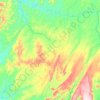 Mappa topografica Pindorama do Tocantins, altitudine, rilievo