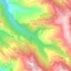 Mappa topografica Olmo Gentile, altitudine, rilievo