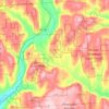 Mappa topografica Town of Otselic, altitudine, rilievo