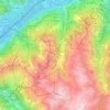 Mappa topografica Nendaz, altitudine, rilievo