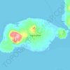 Mappa topografica Lugus Island, altitudine, rilievo