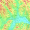Mappa topografica Asti, altitudine, rilievo