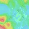 Mappa topografica Pog Lake, altitudine, rilievo