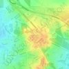 Mappa topografica Palmerston City, altitudine, rilievo
