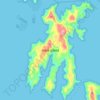Mappa topografica Hook Island, altitudine, rilievo