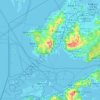 Mappa topografica 屯門區, altitudine, rilievo