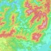 Mappa topografica 一都镇, altitudine, rilievo