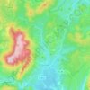 Mappa topografica Tuchan, altitudine, rilievo