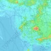 Mappa topografica 宝安区, altitudine, rilievo