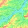 Mappa topografica Ninove, altitudine, rilievo
