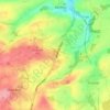 Mappa topografica Scarcroft, altitudine, rilievo