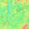 Mappa topografica Moselle, altitudine, rilievo