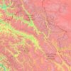 Mappa topografica Ladakh Range, altitudine, rilievo