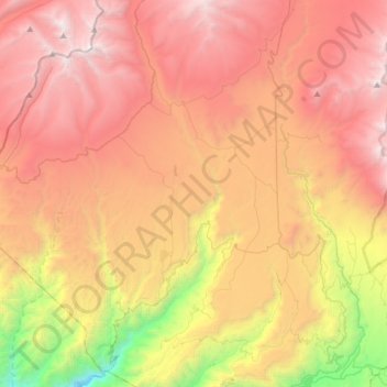 Mappa topografica Cairani, altitudine, rilievo