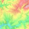 Mappa topografica Chazelles-sur-Lyon, altitudine, rilievo