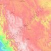 Mappa topografica Chihuahua, altitudine, rilievo