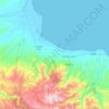 Mappa topografica Corigliano-Rossano, altitudine, rilievo
