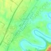 Mappa topografica Woodstock, altitudine, rilievo