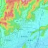 Mappa topografica 音西街道, altitudine, rilievo