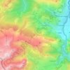 Mappa topografica Lées-Athas, altitudine, rilievo