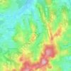 Mappa topografica La Vineuse sur Fregande, altitudine, rilievo