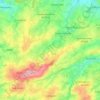 Mappa topografica Caumont-sur-Aure, altitudine, rilievo