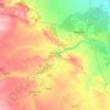 Mappa topografica Almonacid de la Cuba, altitudine, rilievo