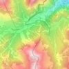 Mappa topografica Claviere, altitudine, rilievo