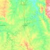Mappa topografica Curvelo, altitudine, rilievo
