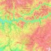 Mappa topografica Réserve naturelle d'intérêt géologique du département du Lot, altitudine, rilievo