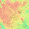 Mappa topografica 靖西市, altitudine, rilievo