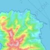 Mappa topografica Rogliano, altitudine, rilievo