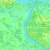 Mappa topografica Niagara River, altitudine, rilievo