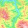 Mappa topografica Miera, altitudine, rilievo