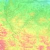 Mappa topografica Волынская область, altitudine, rilievo